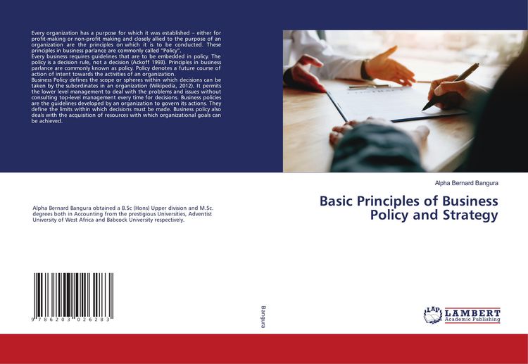 Produktbild: Basic Principles of Business Policy and Strategy