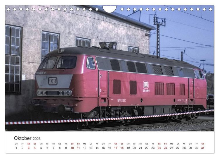 Produktbild: Deutsche Diesellokomotiven (Wandkalender 2026 DIN A4 quer), CALVENDO Monatskalender