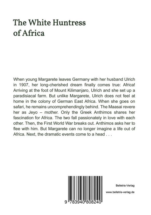 Produktbild: The White Huntress of Africa