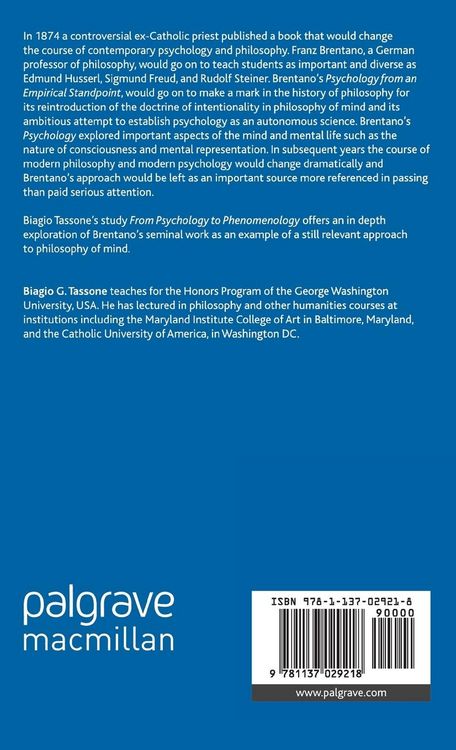 Produktbild: From Psychology to Phenomenology