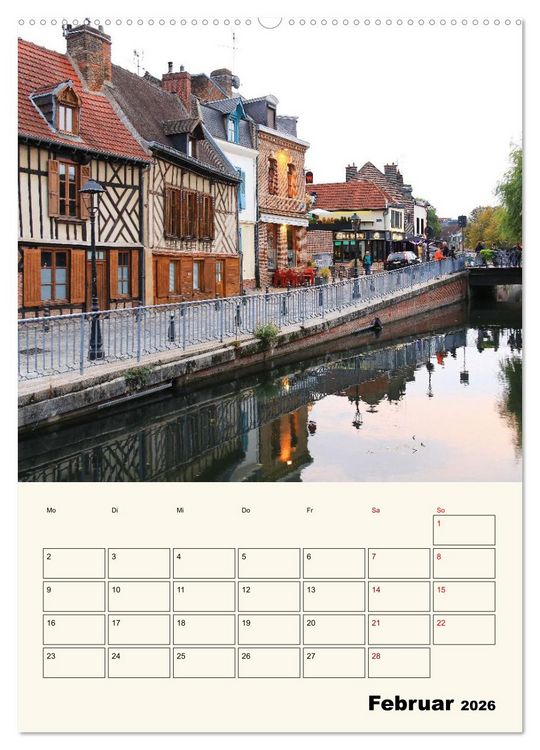 Produktbild: Amiens - Malerische, geschichtstr&auml;chtige Stadt (Wandkalender 2026 DIN A2 hoch), CALVENDO Monatskalender