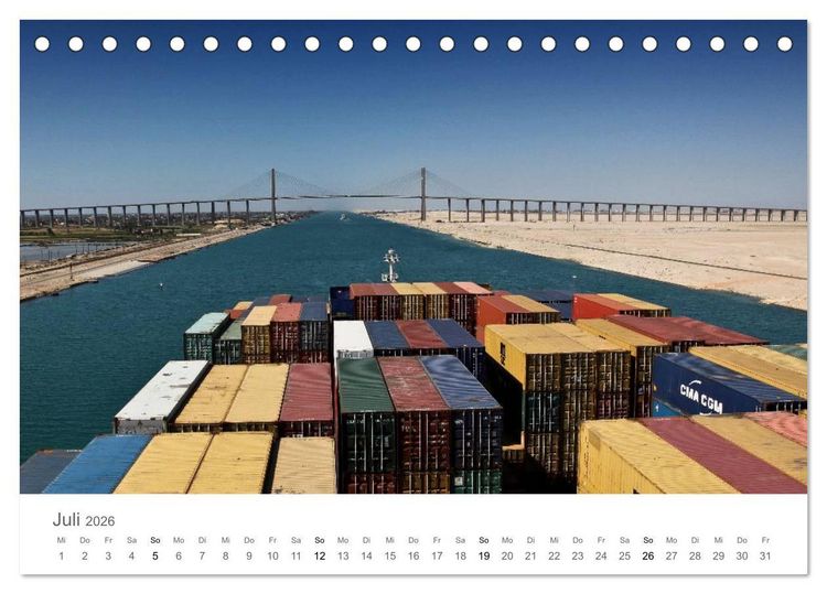 Produktbild: Faszination Schifffahrt &ndash; An Bord um die Welt (Tischkalender 2026 DIN A5 quer), CALVENDO Monatskalender