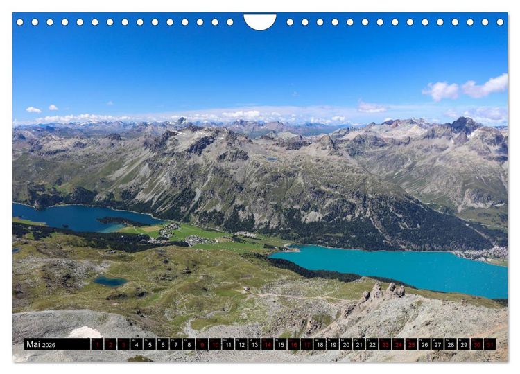 Produktbild: Piz Bernina - H&ouml;hepunkte aus dem Oberengadin (Wandkalender 2026 DIN A4 quer), CALVENDO Monatskalender