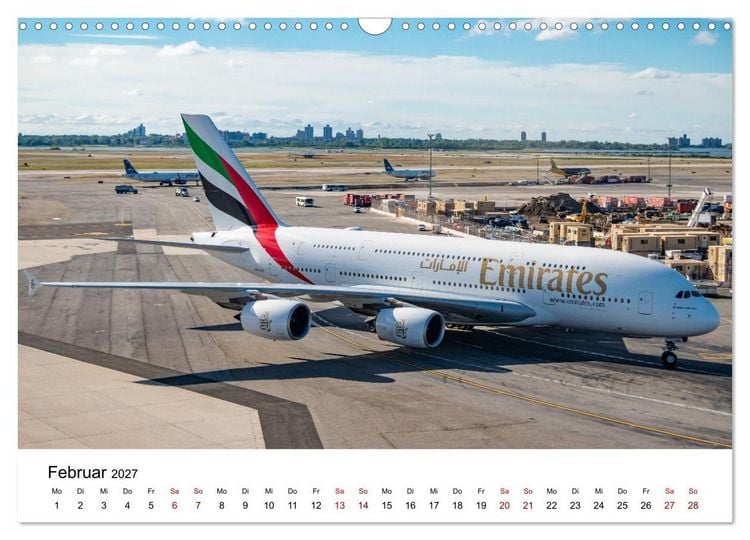 Produktbild: Airbus A380 - K&ouml;nig der L&uuml;fte (Wandkalender 2027 DIN A3 quer), CALVENDO Monatskalender