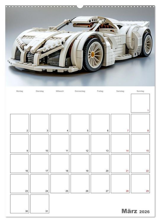Produktbild: Gesteckte coole Flitzer (hochwertiger Premium Wandkalender 2026 DIN A2 hoch), Kunstdruck in Hochglanz