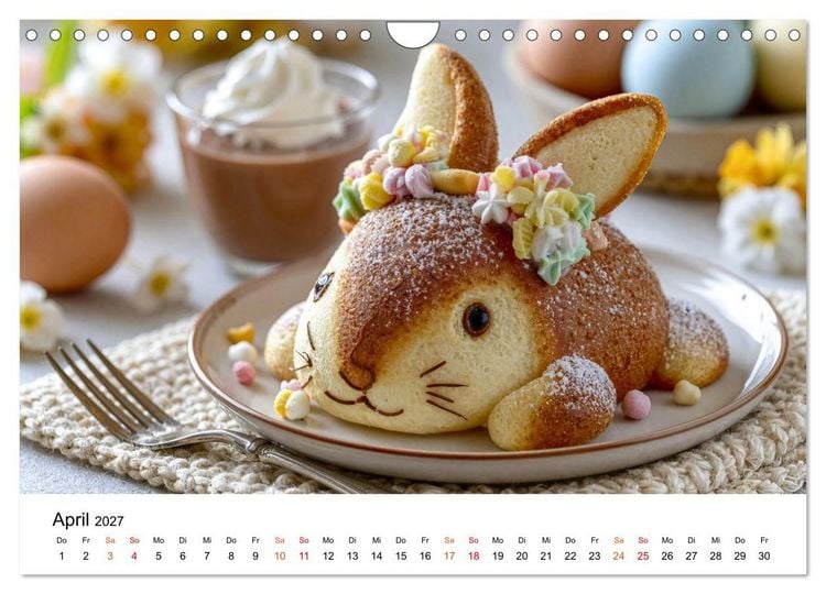 Produktbild: Lieblingskuchen - S&uuml;&szlig;e Augenblicke (Wandkalender 2027 DIN A4 quer), CALVENDO Monatskalender