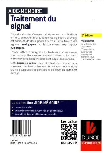 Produktbild: Traitement du signal : aide-m&eacute;moire