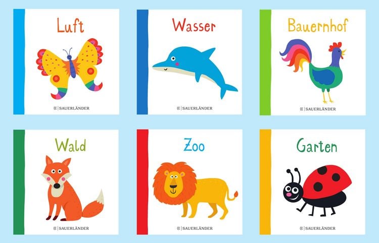 Produktbild: Klein und kunterbunt: Alle meine Tiere (W&uuml;rfel)
