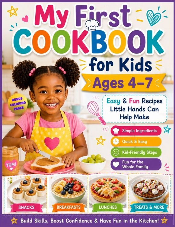 Produktbild: My First Cookbook For Kids Ages 4-7