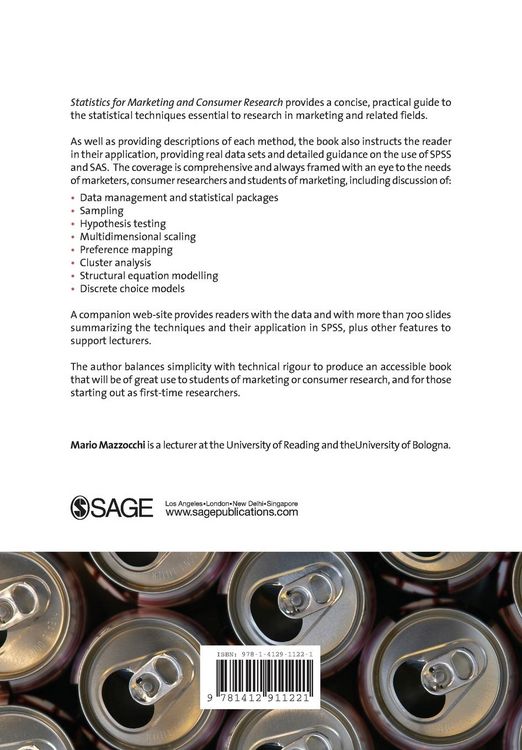 Produktbild: Statistics for Marketing and Consumer Research