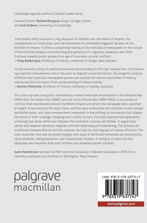Produktbild: Settlers, War, and Empire in the Press