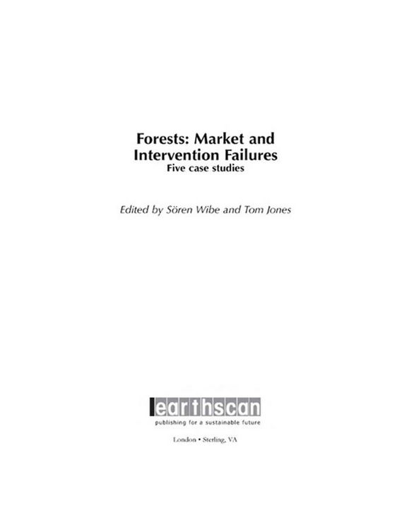 Produktbild: Forests: Market and Intervention Failures