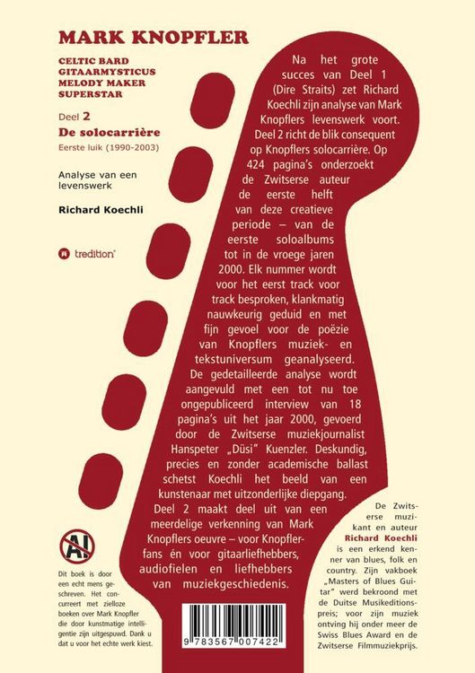 Produktbild: Mark Knopfler (Deel 2, De solocarri&egrave;re - Eerste luik) - het 424 pagina's tellende boek