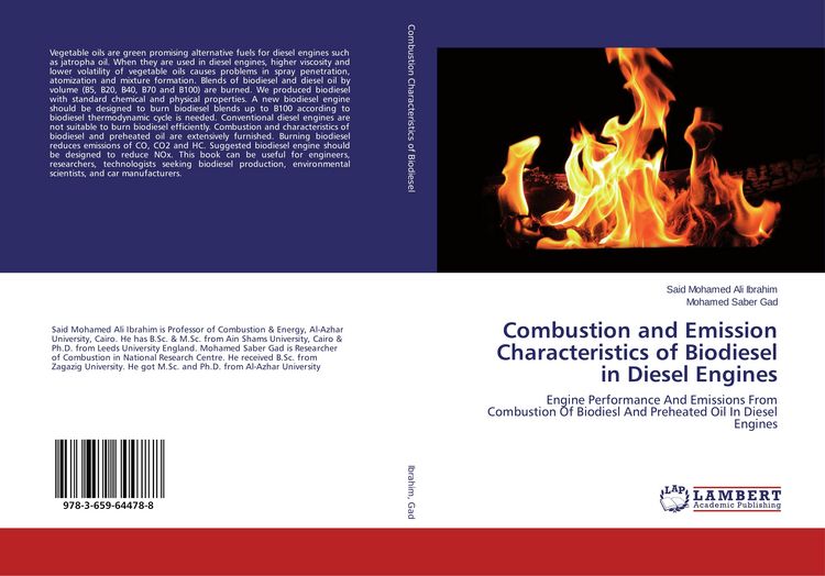 Produktbild: Combustion and Emission Characteristics of Biodiesel in Diesel Engines