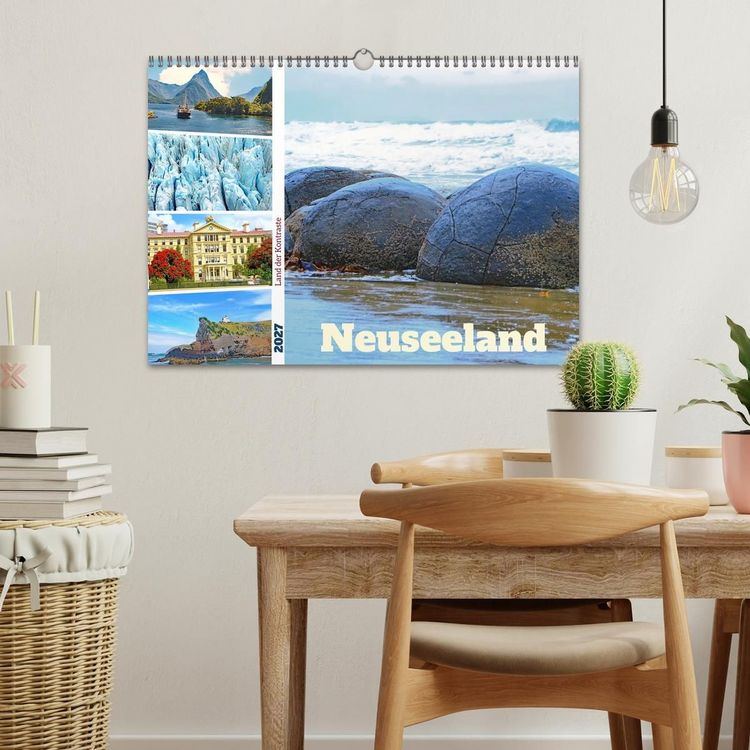 Produktbild: Neuseeland - Land der Kontraste (Wandkalender 2027 DIN A3 quer), CALVENDO Monatskalender