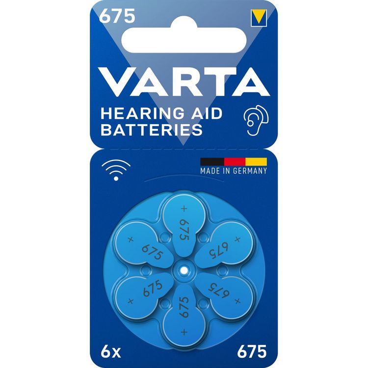 Produktbild: Varta Batterien Hearing Aid 675 6er