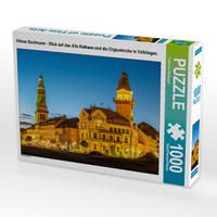 Produktbild: CALVENDO Puzzle Hilmar Buchmann - Blick auf das Alte Rathaus und die Eligiuskirche in V&ouml;lklingen. | 1000 Teile Lege-Gr&ouml;&szlig;e 64x48cm Foto-Puzzle f&uuml;r gl&uuml;c