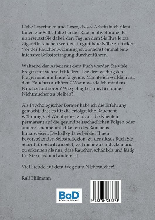 Produktbild: Nichtraucher werden / Rauchen aufh&ouml;ren / Rauchen abgew&ouml;hnen / Rauchen aufgeben: Vorbereitung auf die letzte Zigarette