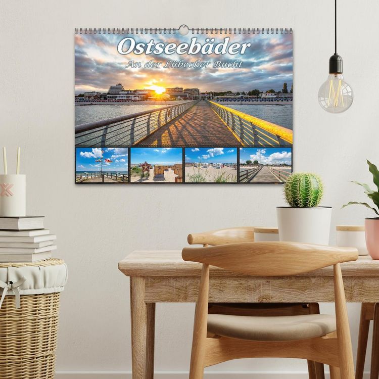 Produktbild: Ostseeb&auml;der an der L&uuml;becker Bucht (Wandkalender 2026 DIN A3 quer), CALVENDO Monatskalender