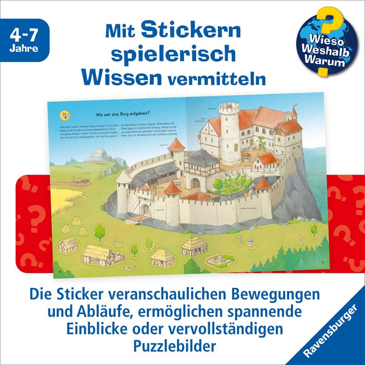 Produktbild: Wieso? Weshalb? Warum? Stickerheft - Ritter