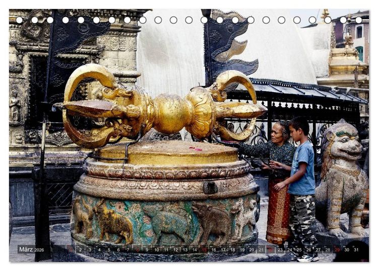 Produktbild: NEPAL Bhaktapur Kathmandu (Tischkalender 2026 DIN A5 quer), CALVENDO Monatskalender