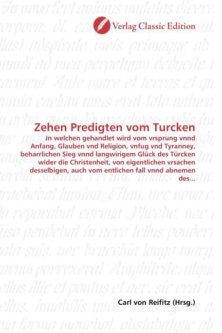 Produktbild: Zehen Predigten vom Turcken