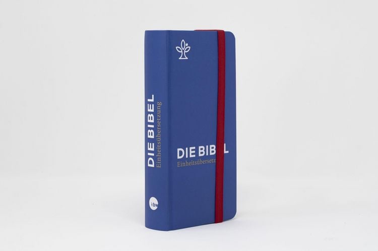 Produktbild: Die Bibel. Taschenausgabe stripe mit roter loser Gummilitze