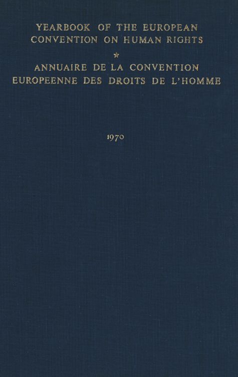 Produktbild: Yearbook of the European Convention on Human Rights / Annuaire de la Convention Europeenne des Droits de L&rsquo;Homme