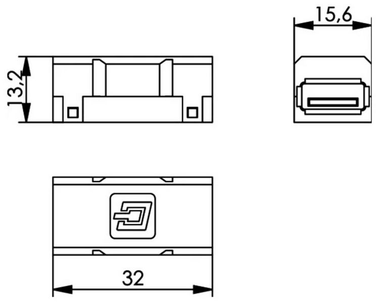 Produktbild: Teleg&auml;rtner 100007529 Sensor-/Aktor-Steckverbinder Buchse, gerade 1St.