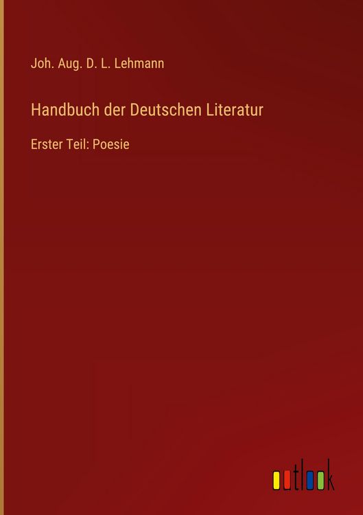 Produktbild: Handbuch der Deutschen Literatur