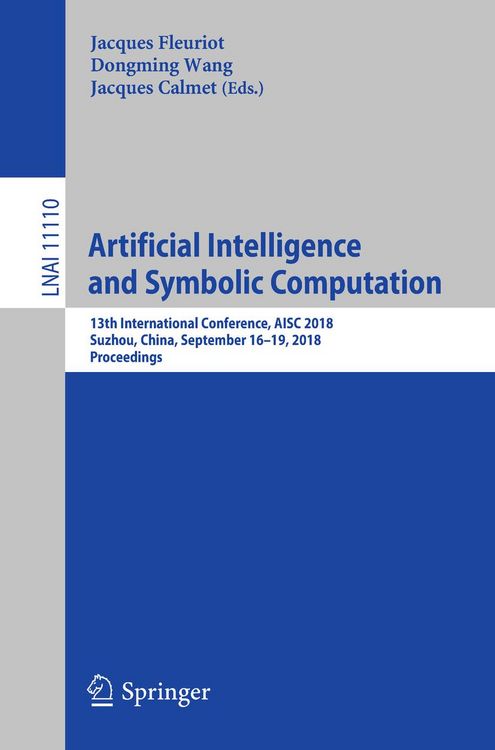 Produktbild: Artificial Intelligence and Symbolic Computation