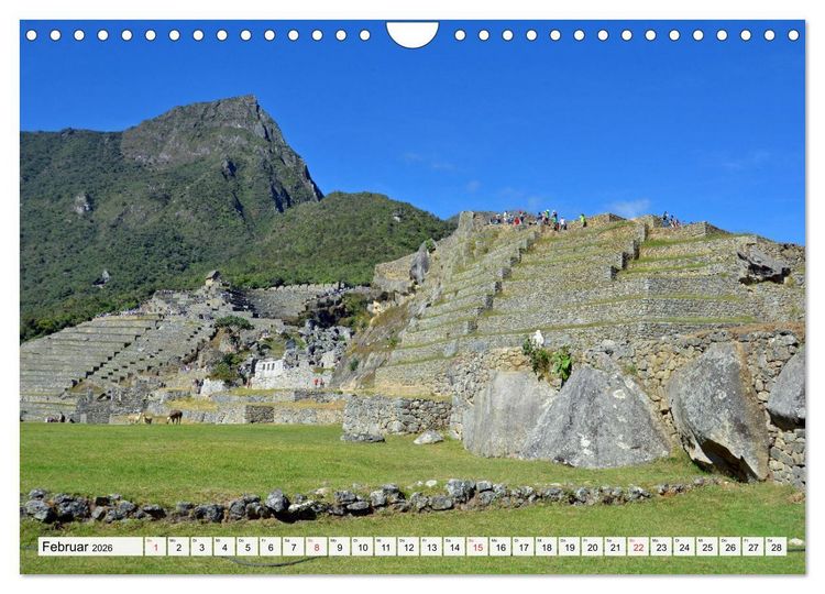 Produktbild: Inka Trail und Machu Picchu, Trekking zur ber&uuml;hmten Inkastadt (Wandkalender 2026 DIN A4 quer), CALVENDO Monatskalender