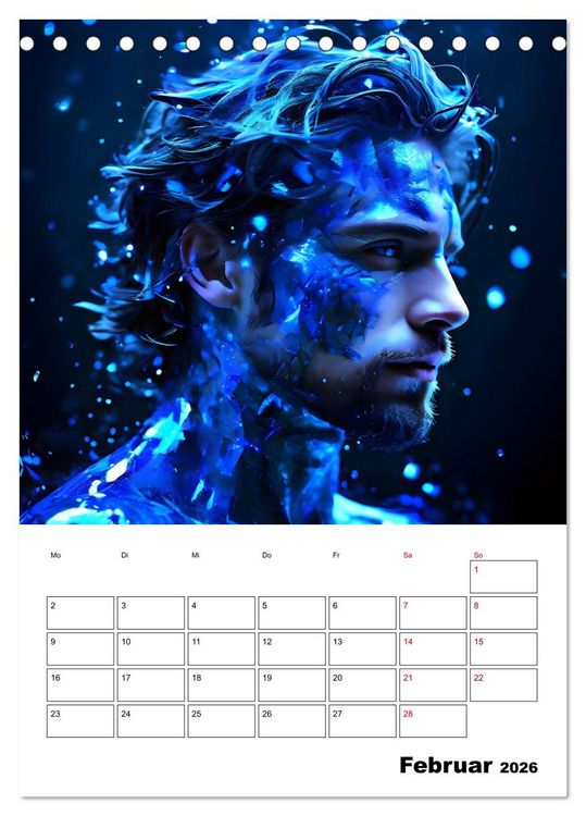 Produktbild: Die Konstellationen der Sterne (Tischkalender 2026 DIN A5 hoch), CALVENDO Monatskalender