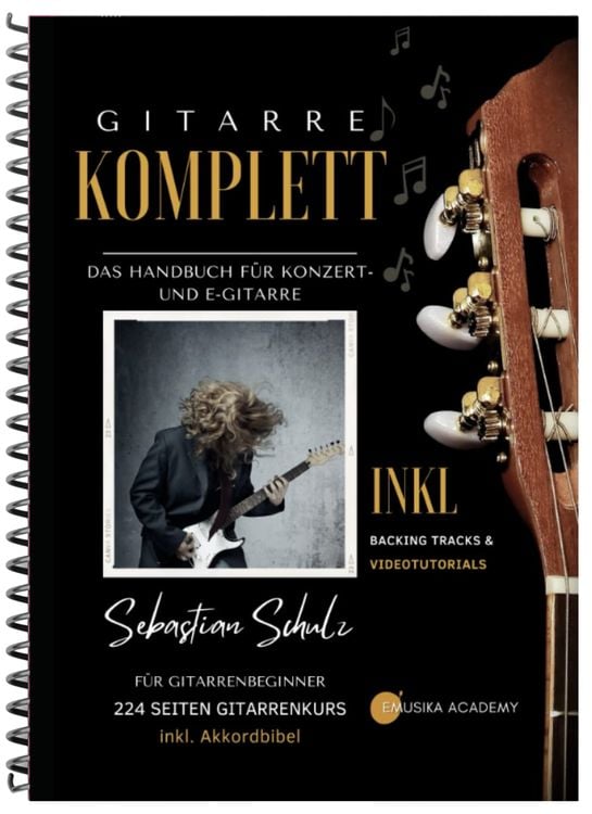 Produktbild: Gitarre Komplett - Das Handbuch f&uuml;r Konzert- und E-Gitarre mit praktischer Spiralbindung