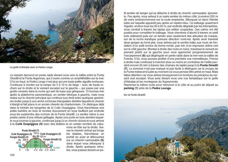 Produktbild: ROTHER Guide de randonn&eacute;es Sardaigne. 72 itin&eacute;raires - Les plus belles randonn&eacute;es entre mer et montagne