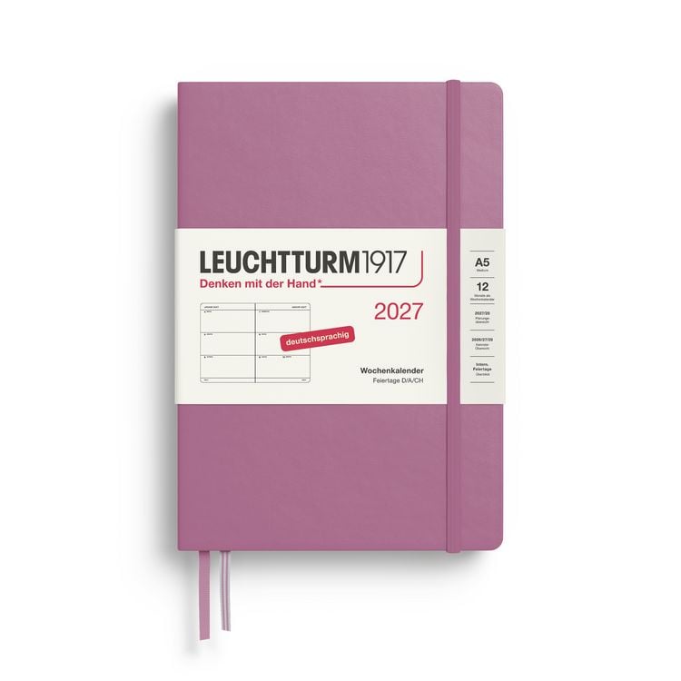 Produktbild: Wochenkalender Medium (A5) 2027, Dusty Rose, Deutsch