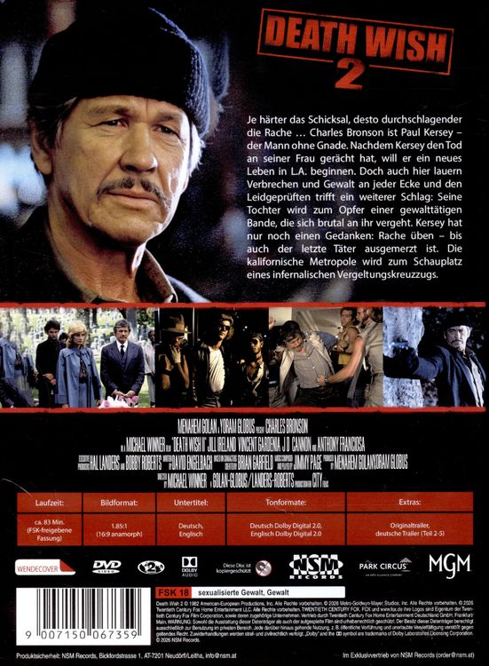 Produktbild: Death Wish 2 - Der Mann ohne Gnade