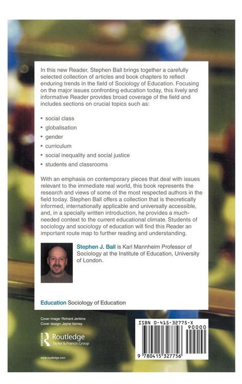 Produktbild: The RoutledgeFalmer Reader in Sociology of Education