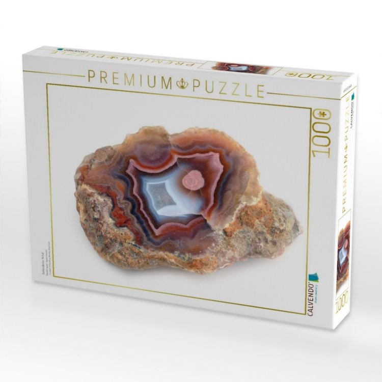Produktbild: CALVENDO Puzzle Geb&auml;nderter Achat | 1000 Teile Lege-Gr&ouml;&szlig;e 64x48cm Foto-Puzzle f&uuml;r gl&uuml;ckliche Stunden