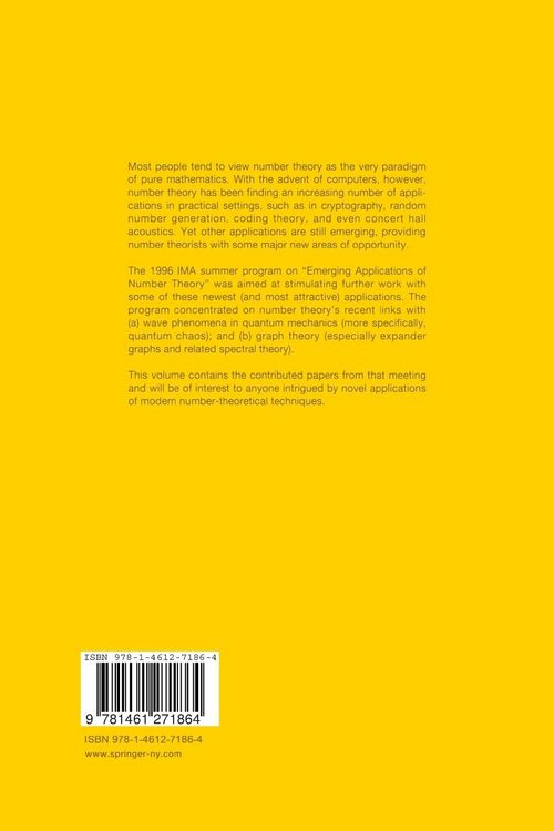 Produktbild: Emerging Applications of Number Theory
