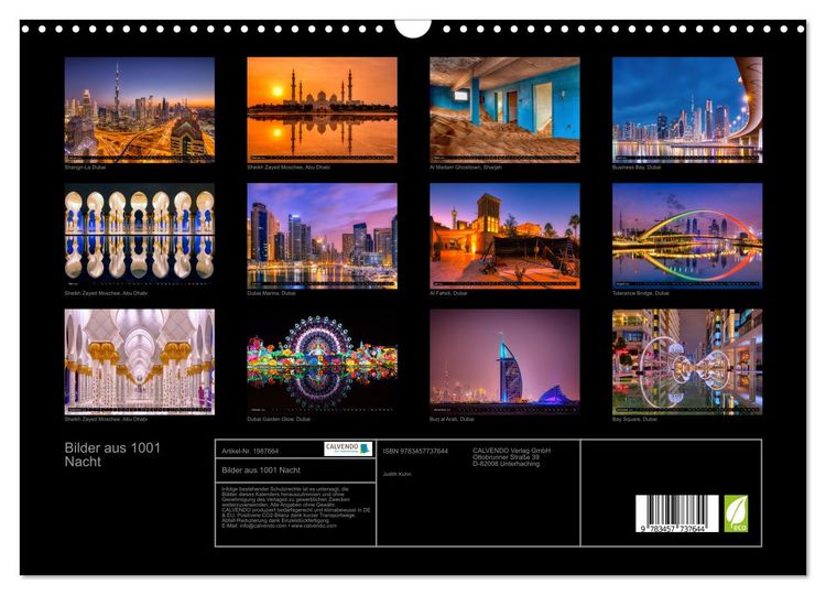 Produktbild: Bilder aus 1001 Nacht (Wandkalender 2026 DIN A3 quer), CALVENDO Monatskalender