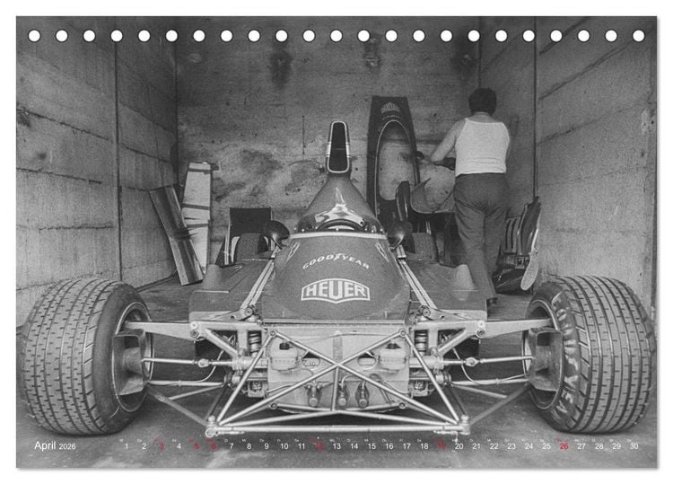 Produktbild: Formel - Rennfieber (Tischkalender 2026 DIN A5 quer), CALVENDO Monatskalender