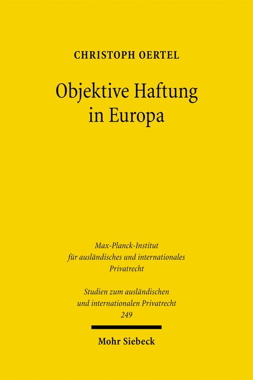 Produktbild: Objektive Haftung in Europa