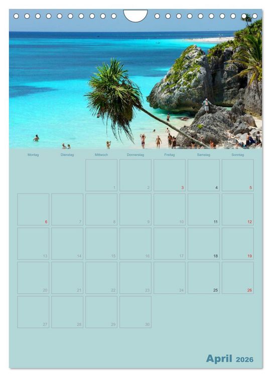 Produktbild: Karibik - Sonne, Strand und Palmen (Wandkalender 2026 DIN A4 hoch), CALVENDO Monatskalender