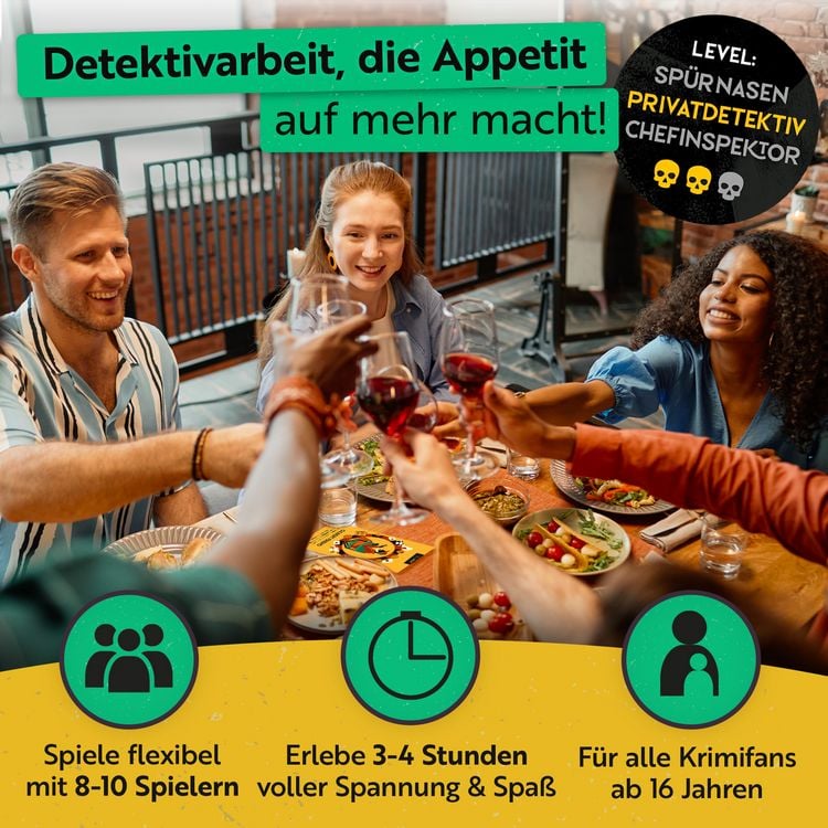 Produktbild: Krimidinner Spielzug mit Mord