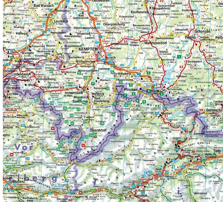 Produktbild: ROTHER Wanderbuch Wandern mit Hund Allg&auml;u. mit Tannheimer Tal und Kleinwalsertal. 40 Vierbeiner-Touren