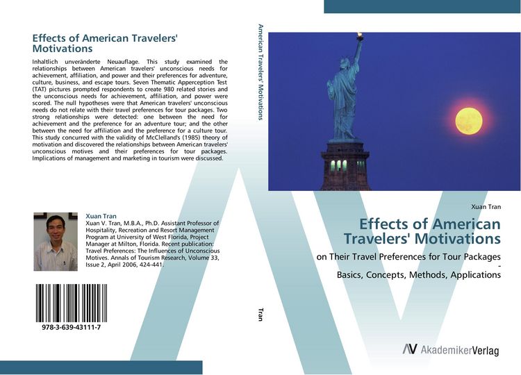 Produktbild: Effects of American Travelers' Motivations