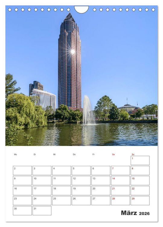 Produktbild: Frankfurt am Main - Impressionen aus der Finanzmetropole (Wandkalender 2026 DIN A4 hoch), CALVENDO Monatskalender