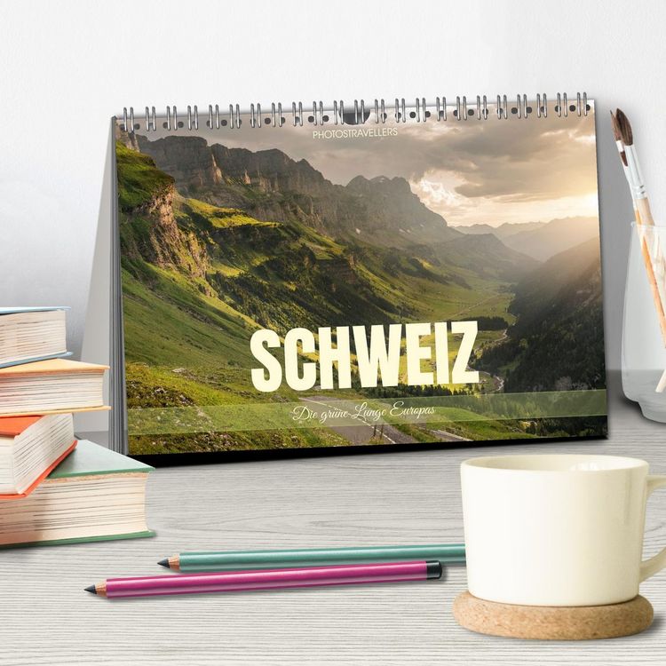 Produktbild: Schweiz - Die gr&uuml;ne Lunge Europas (Tischkalender 2026 DIN A5 quer), CALVENDO Monatskalender