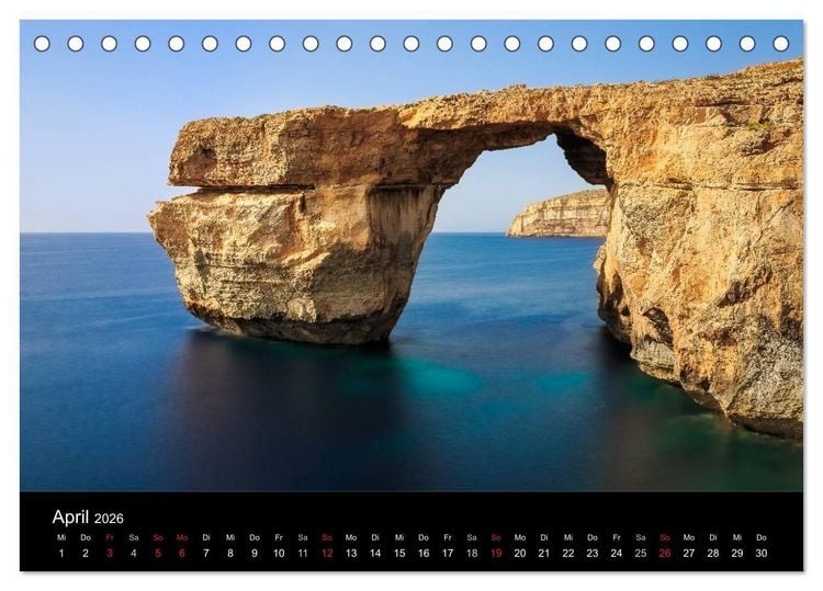 Produktbild: Maltesische Ansichten (Tischkalender 2026 DIN A5 quer), CALVENDO Monatskalender
